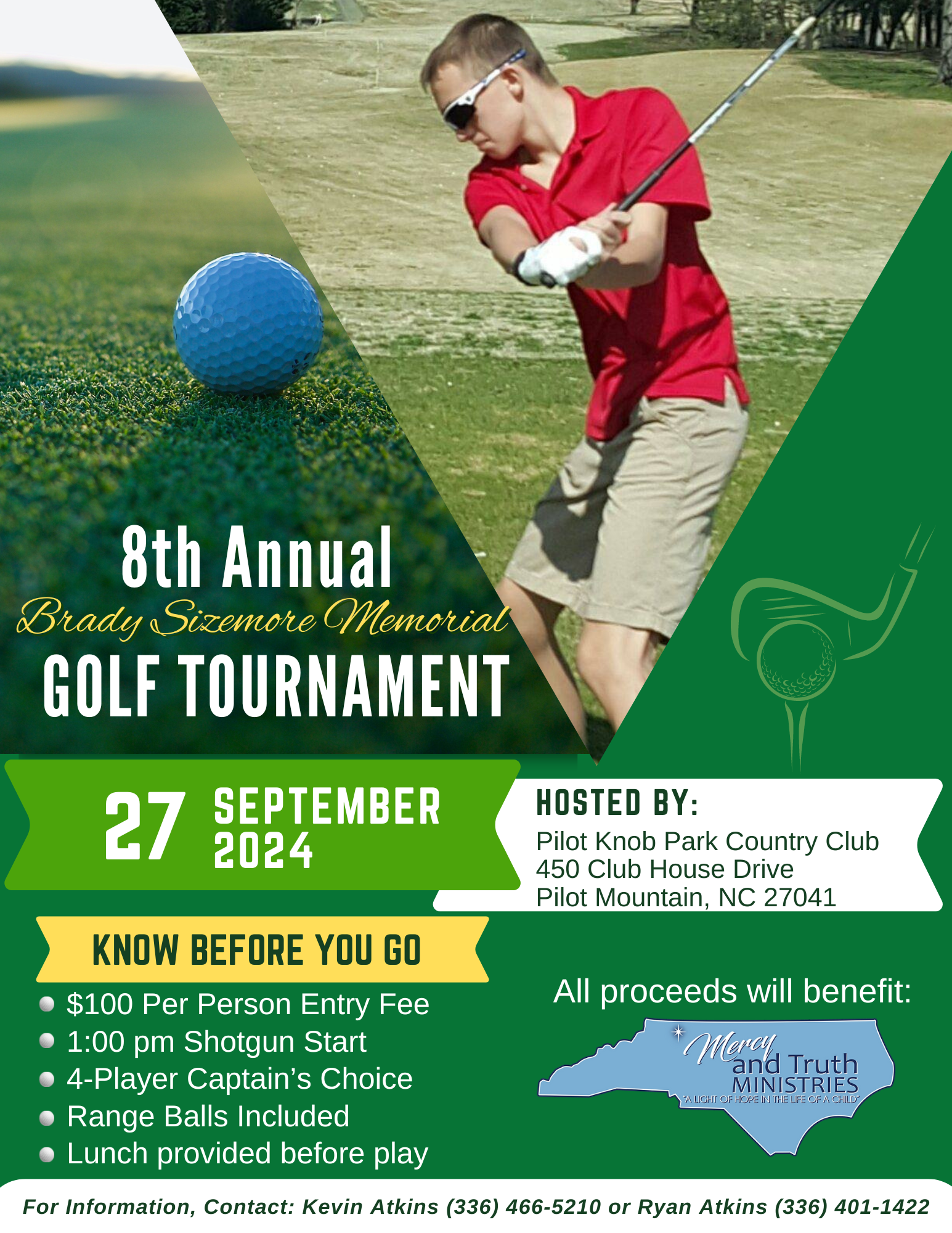 Brady Sizemore Golf Tournament 2024